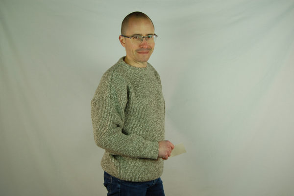 pull maille perlée col rond