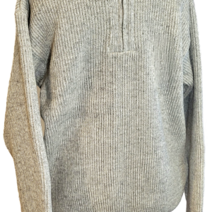 pull en pure laine vierge à col montant à fermeture à zip