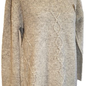 pull torsadé en pure laine vierge