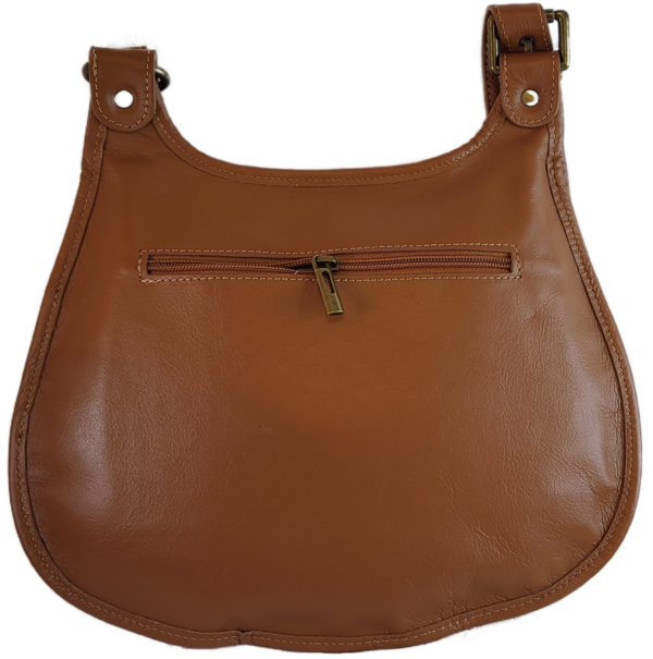 Sac besace en cuir souple