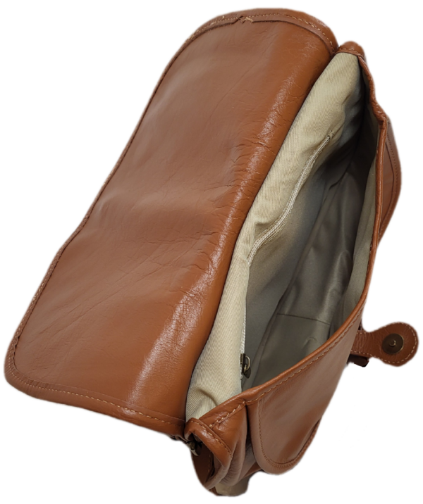 Sac besace en cuir souple