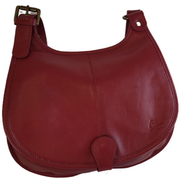 Sac besace en cuir souple