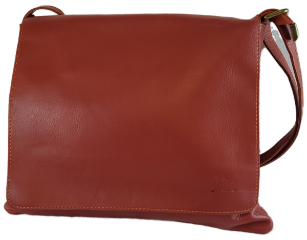Sac en cuir de vachette couleur brique