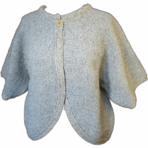 Boléro pure laine beige chiné