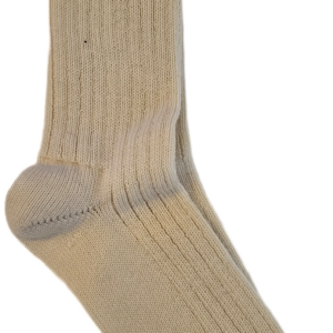 chaussettes pure laine maille fine écru